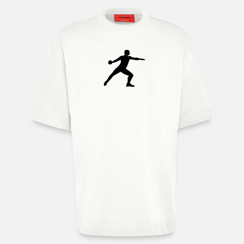 Diskuswerfen - Heavyweight T-Shirt - made by SPREAD - OFF WHITE