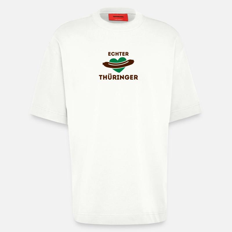 Echter Thüringer - Bratwurstliebe - Heavyweight T-Shirt - made by SPREAD  - OFF WHITE