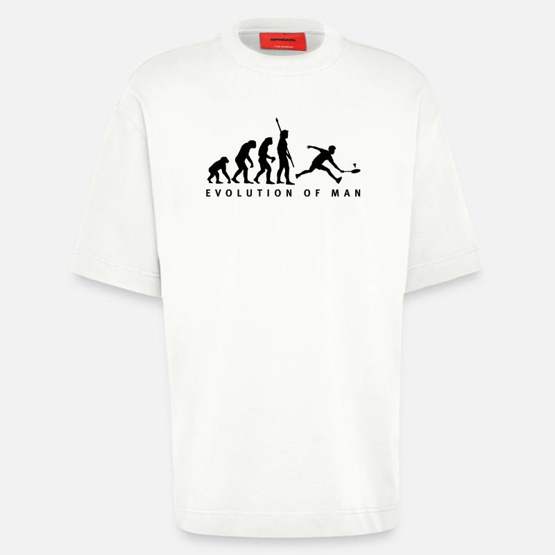 evolution_badminton_022011_b_1c - Heavyweight T-Shirt - made by SPREAD  - OFF WHITE
