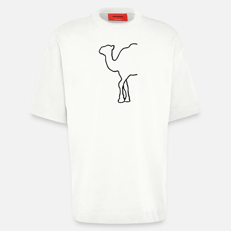 Camel - Kamel - Dromedar - Heavyweight T-Shirt - made by SPREAD  - OFF WHITE