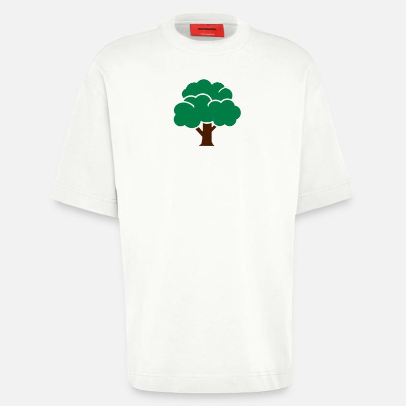Tree - Heavyweight T-Shirt - made by SPREAD  - OFF WHITE