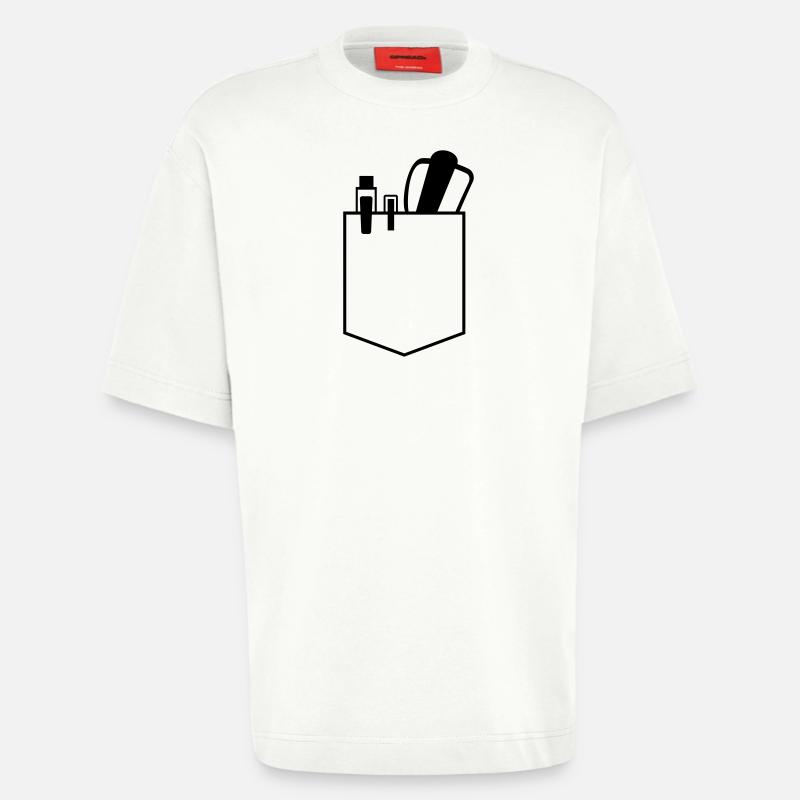 tasche mit brille nerd - Heavyweight T-Shirt - made by SPREAD - OFF WHITE
