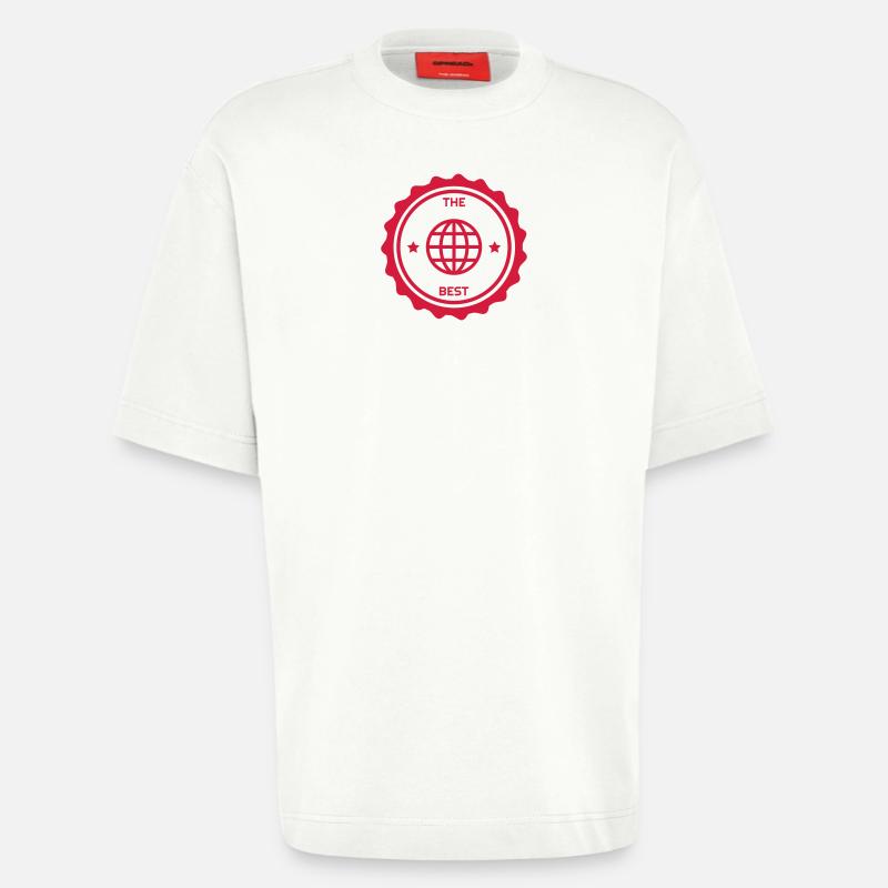 Webmaster Internet Web Geek Website - T-shirt bio épais oversize fabriqué en UE - OFF WHITE
