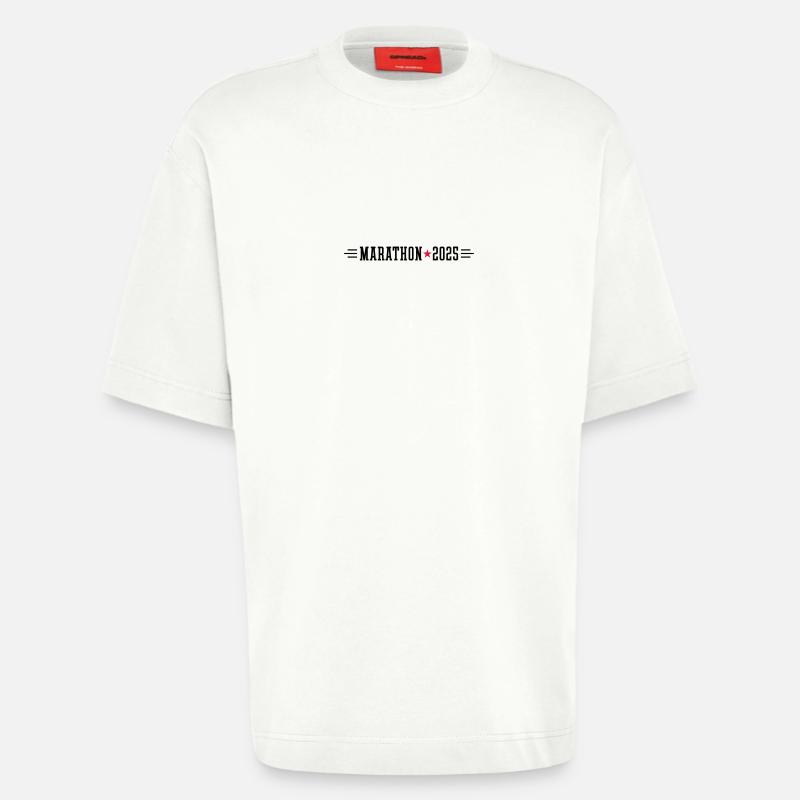 Marathon 2025 - Heavyweight T-Shirt - made by SPREAD  - OFF WHITE