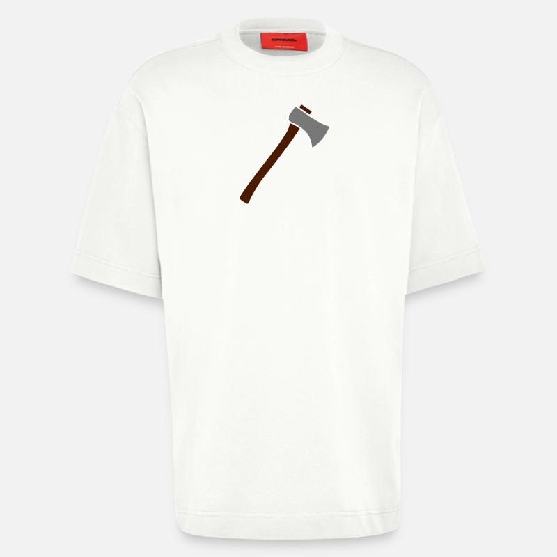 Axt - Heavyweight T-Shirt - made by SPREAD  - OFF WHITE