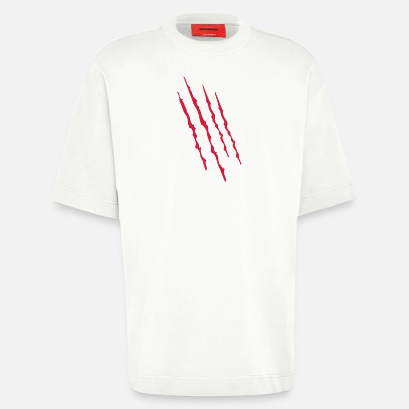 scratch 2541614 14872041 - Heavyweight T-Shirt - made by SPREAD  - OFF WHITE
