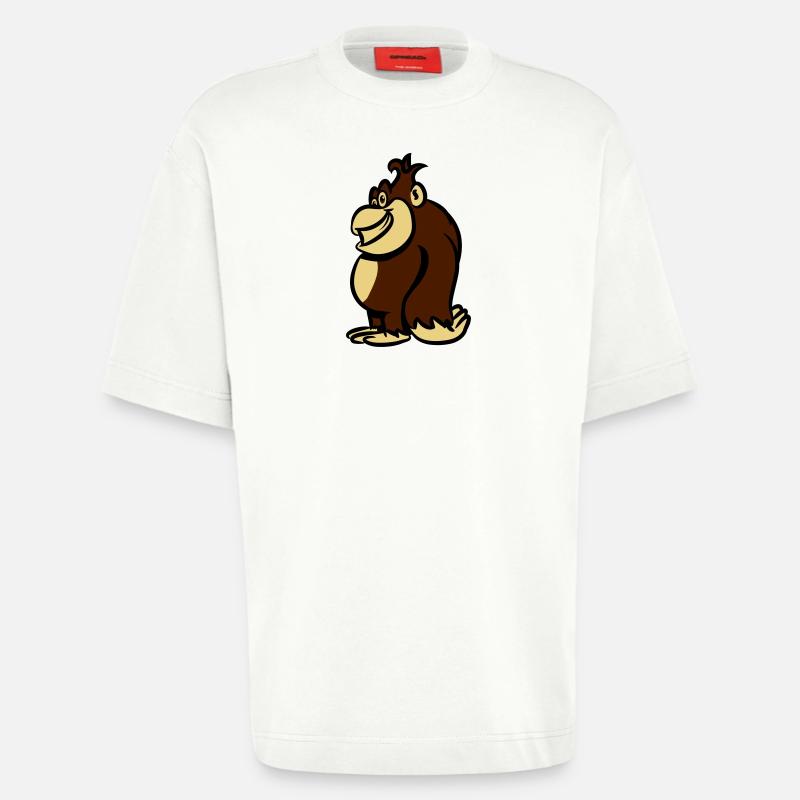 monkey sweet funny funny - Heavyweight T-Shirt - made by SPREAD  - OFF WHITE