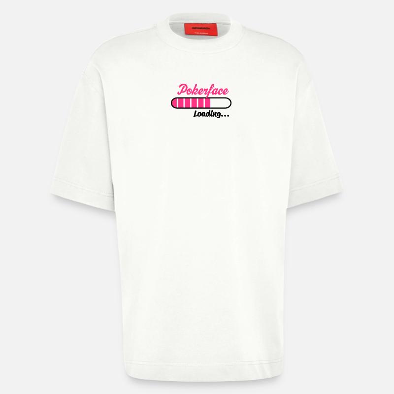 Pokerface Loading... - Heavyweight T-Shirt - made by SPREAD  - OFF WHITE