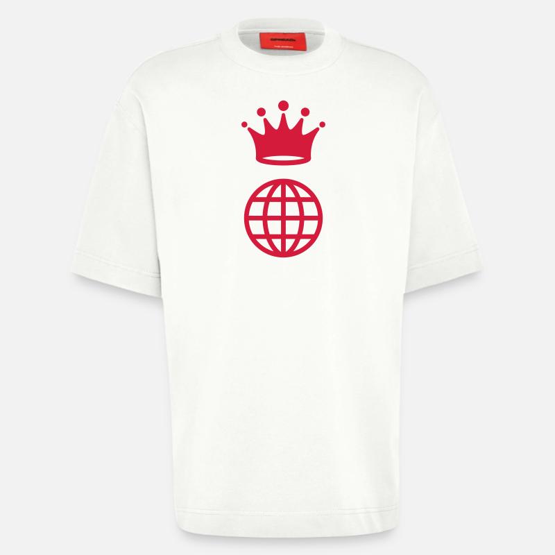 Webmaster Internet Web Geek Website - T-shirt bio épais oversize fabriqué en UE - OFF WHITE