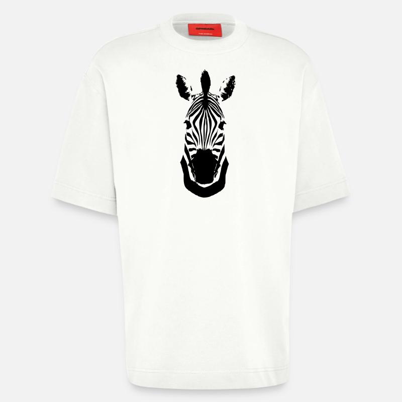 Zebra - Heavyweight T-Shirt - made by SPREAD  - OFF WHITE