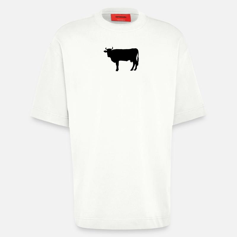 Cow - Heavyweight T-Shirt - made by SPREAD  - OFF WHITE