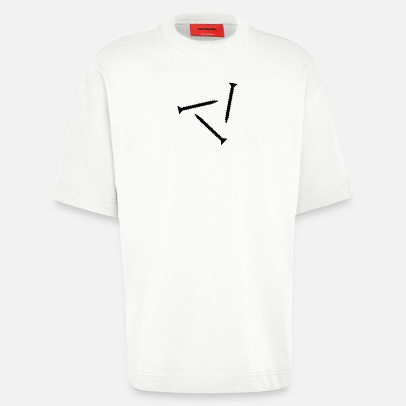 Schraube - Heavyweight T-Shirt - made by SPREAD  - OFF WHITE