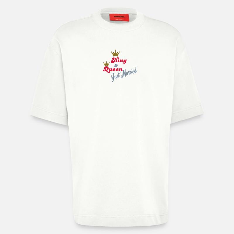hochzeit - Heavyweight T-Shirt - made by SPREAD  - OFF WHITE