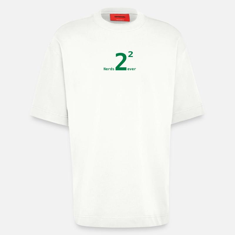 Nerds for ever - Heavyweight T-Shirt - made by SPREAD  - OFF WHITE