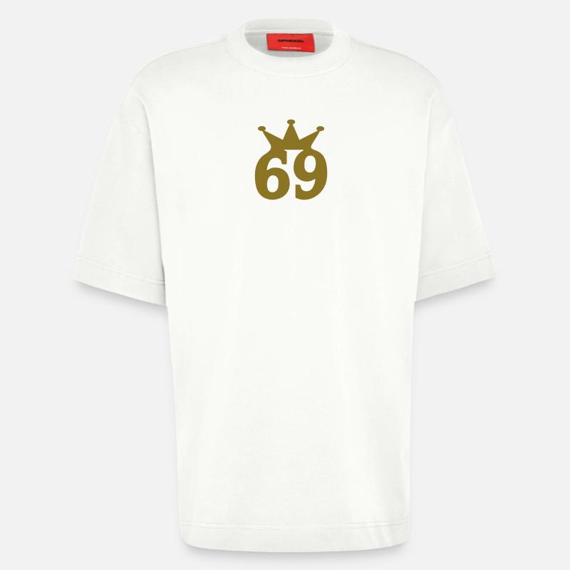 69 couronne c1w7 - T-shirt bio épais oversize fabriqué en UE - OFF WHITE