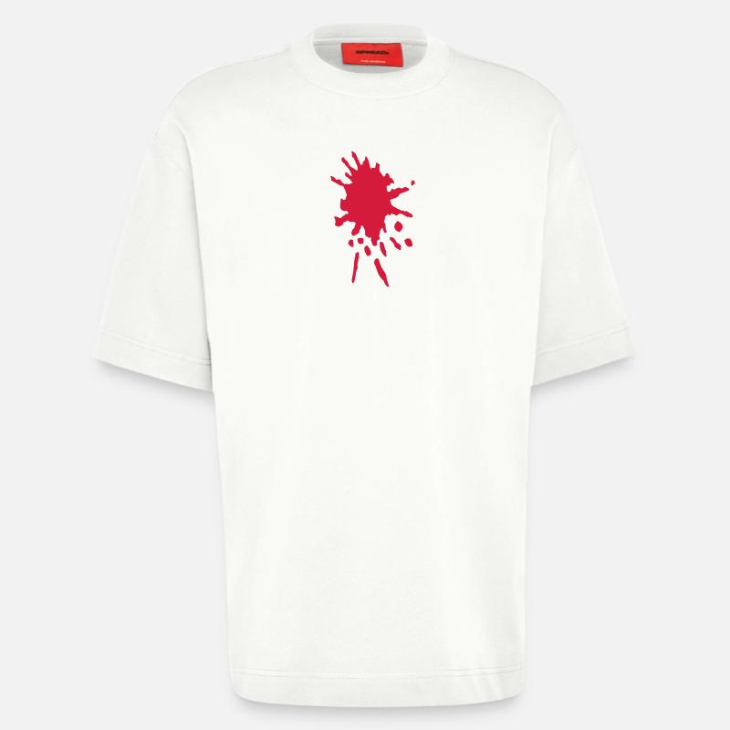 Blutfleck - Heavyweight T-Shirt - made by SPREAD  - OFF WHITE