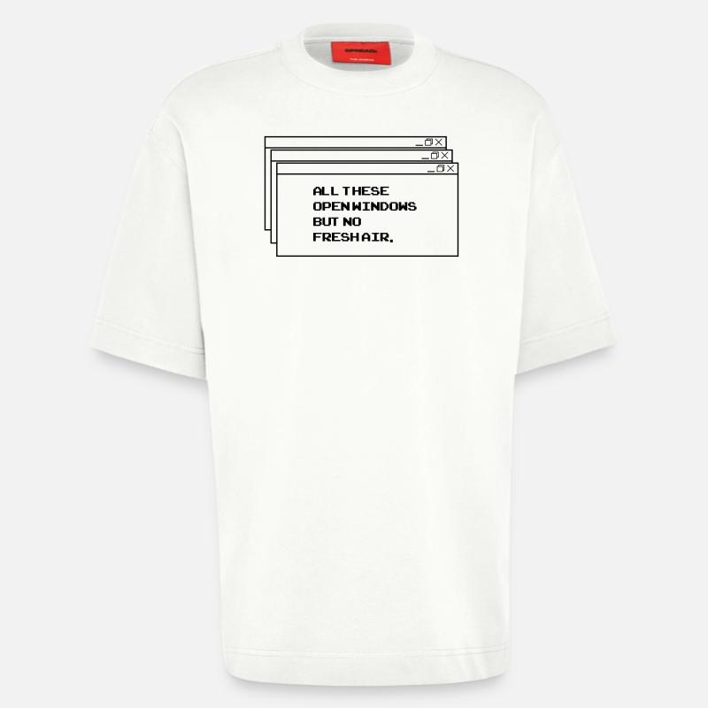 All These open Windows - Heavyweight T-Shirt - made by SPREAD  - OFF WHITE
