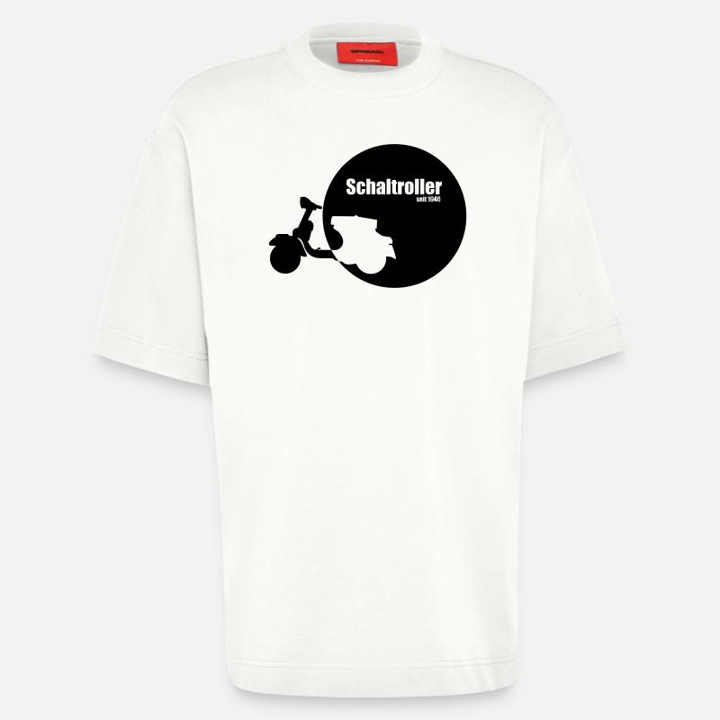 Schaltroller seit 1946 - Heavyweight T-Shirt - made by SPREAD  - OFF WHITE