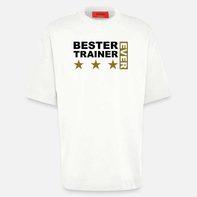 Bester Trainer - V2 - Heavyweight T-Shirt - made by SPREAD  - OFF WHITE