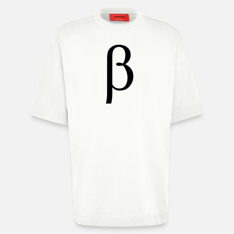 Beta griechischen Buchstaben - Heavyweight T-Shirt - made by SPREAD  - OFF WHITE