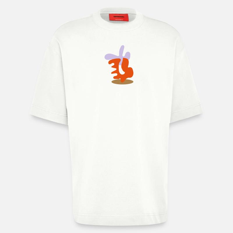 Abstrakte Formen - Heavyweight T-Shirt - made by SPREAD  - OFF WHITE