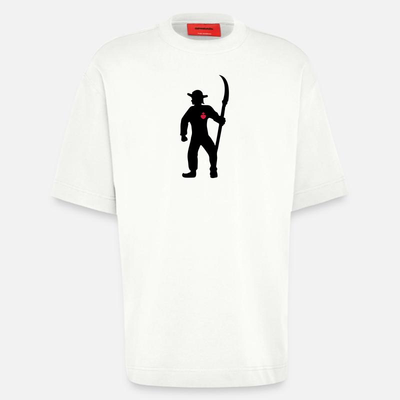 Bauer Bauer aus der Vendée - Heavyweight T-Shirt - made by SPREAD  - OFF WHITE