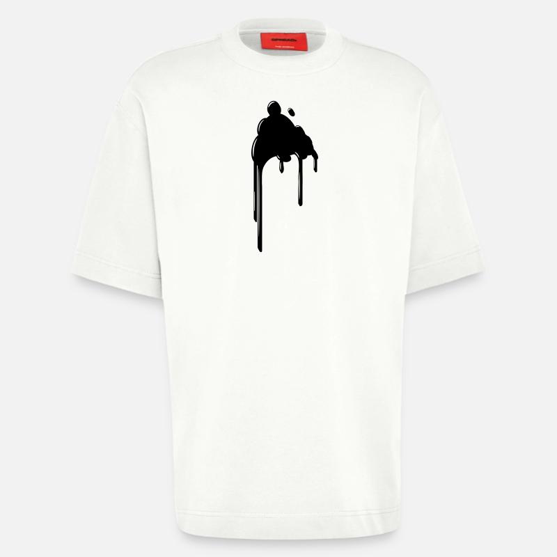 Klecks flecken - Heavyweight T-Shirt - made by SPREAD  - OFF WHITE