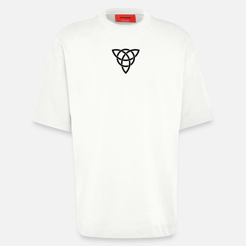 triquetra - T-shirt bio épais oversize fabriqué en UE - OFF WHITE