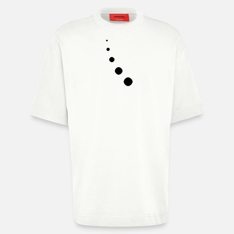 Punkte Dekor Bogen - Heavyweight T-Shirt - made by SPREAD  - OFF WHITE