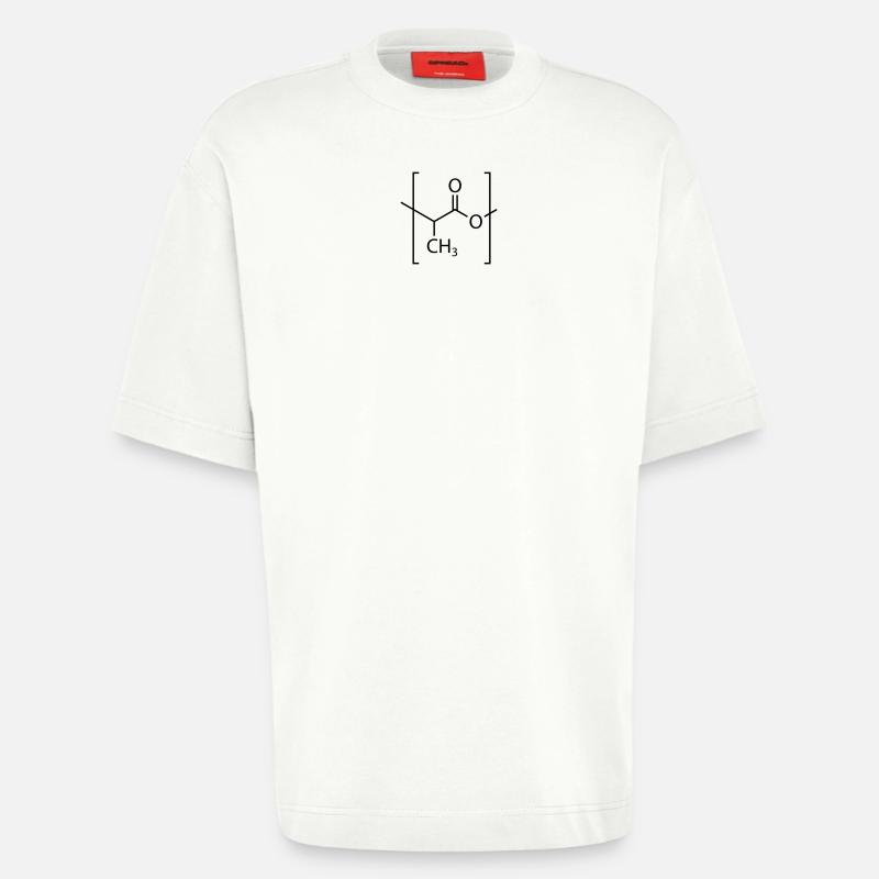 Polymilchsäure (PLA) -Molekül. - Heavyweight T-Shirt - made by SPREAD  - OFF WHITE