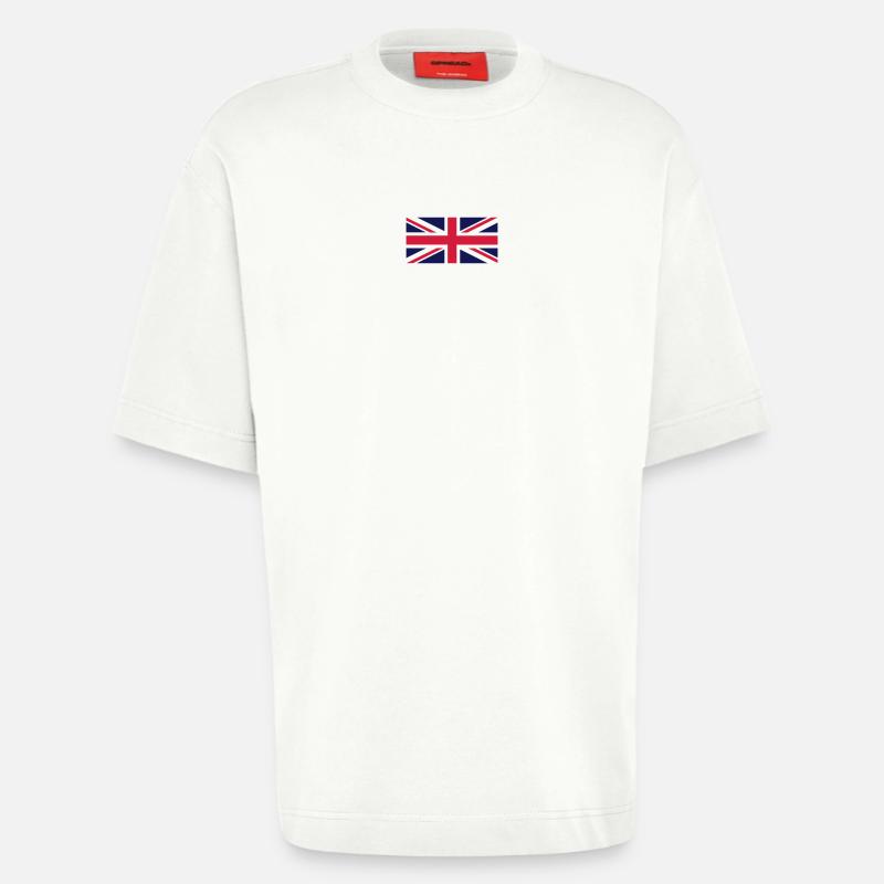 Union Jack - Heavyweight T-Shirt - made by SPREAD  - OFF WHITE