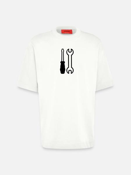 Tools - Heavyweight T-Shirt - made by SPREAD - OFF WHITE