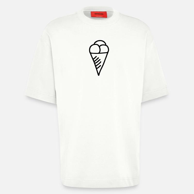 3 Kugeln Eis - Heavyweight T-Shirt - made by SPREAD  - OFF WHITE