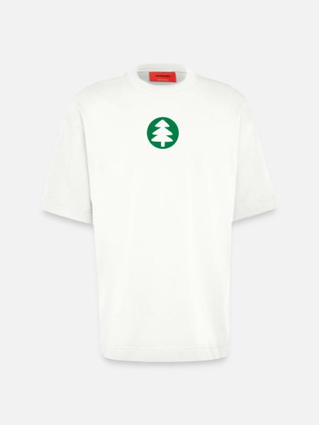 Tannenbaum rund - Heavyweight T-Shirt - made by SPREAD - OFF WHITE