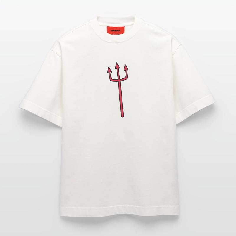 Devil Trident weapon lancing Heavyweight T-Shirt - made by SPREAD 