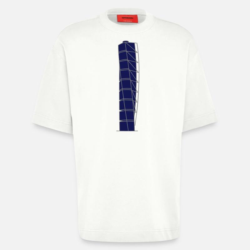 Turning Torso Malmö 2 - Heavyweight T-Shirt - made by SPREAD  - OFF WHITE