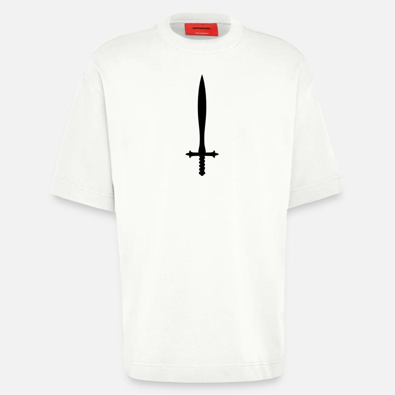 Sword uk - Heavyweight T-Shirt - made by SPREAD  - OFF WHITE