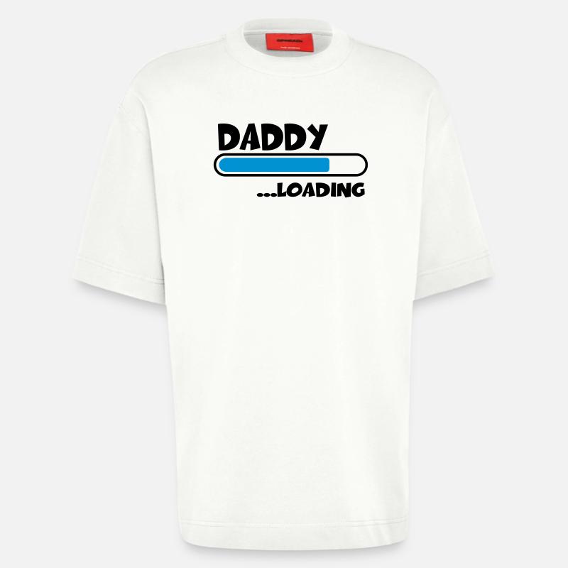 Daddy loading - T-shirt bio épais oversize fabriqué en UE - OFF WHITE