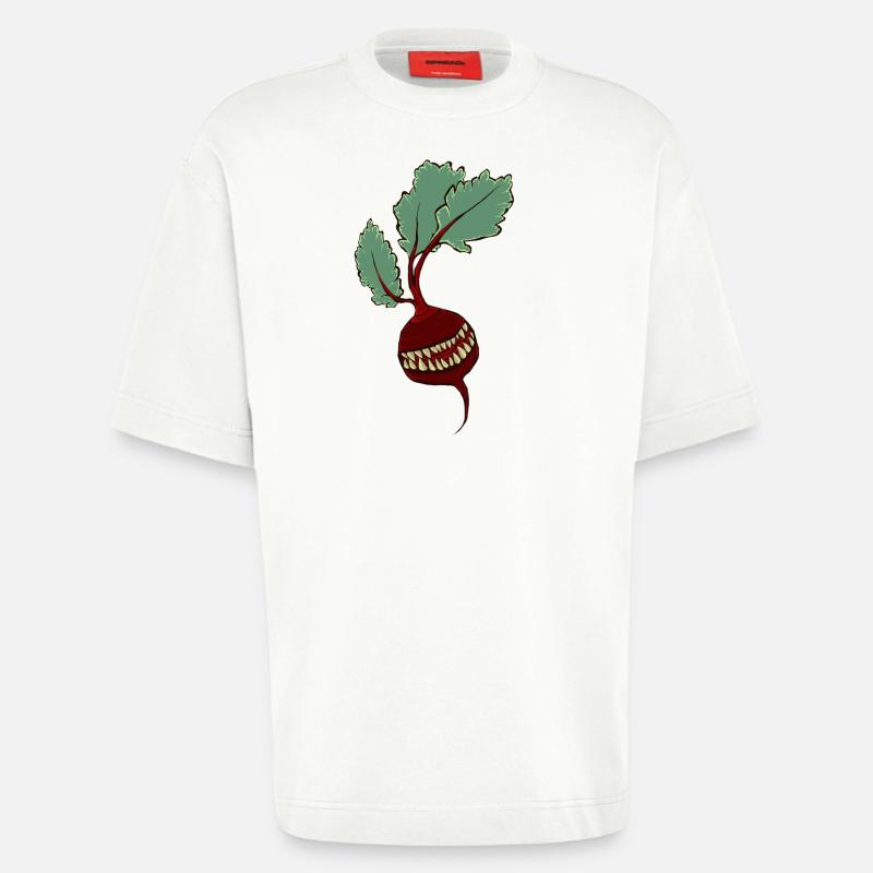 Teethroot - Heavyweight T-Shirt - made by SPREAD  - OFF WHITE