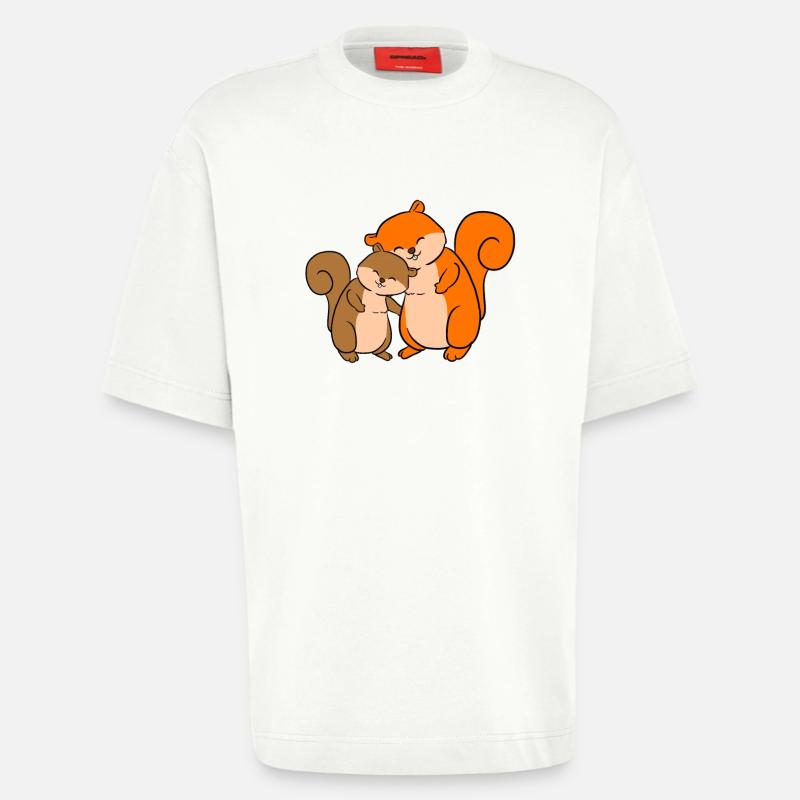 Eichhörnchen - Heavyweight T-Shirt - made by SPREAD  - OFF WHITE
