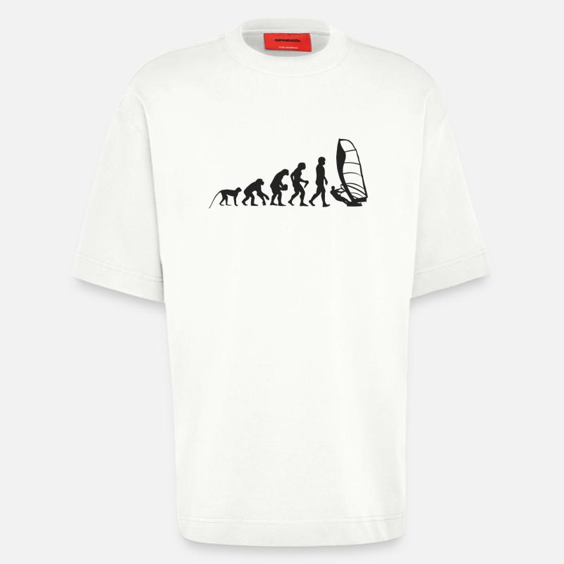 Evolution Windsurfing - Heavyweight T-Shirt - made by SPREAD  - OFF WHITE