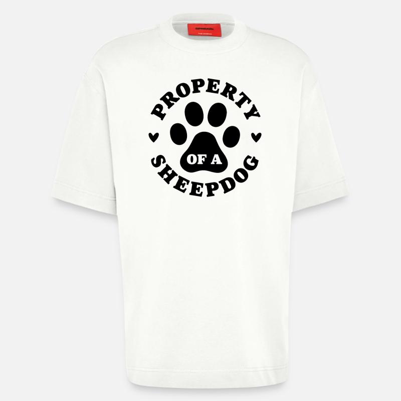 Eigentum eines Schäferhundes - Heavyweight T-Shirt - made by SPREAD  - OFF WHITE