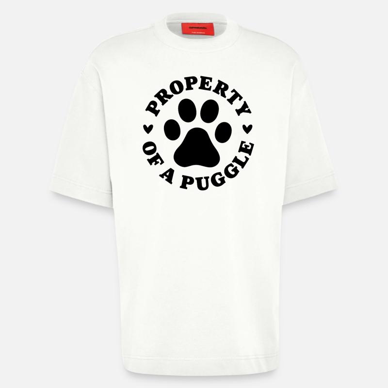 Eigenschaft eines Puggle - Heavyweight T-Shirt - made by SPREAD  - OFF WHITE