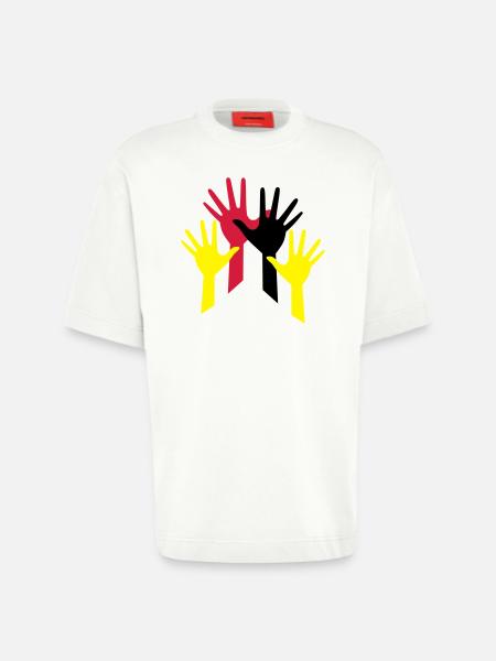haende - Heavyweight T-Shirt - made by SPREAD - OFF WHITE