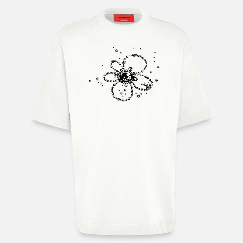 Water splash, Blume aus Wassertropfen - Heavyweight T-Shirt - made by SPREAD  - OFF WHITE