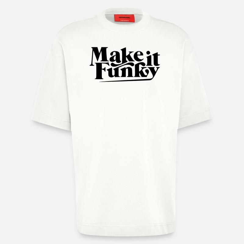 Make it funky - Heavyweight T-Shirt - made by SPREAD - OFF WHITE