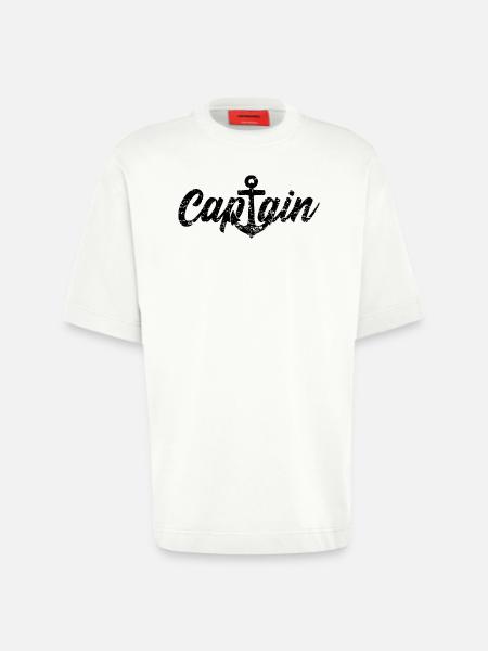 Capitaine capitaine - T-shirt bio épais oversize fabriqué en UE - OFF WHITE