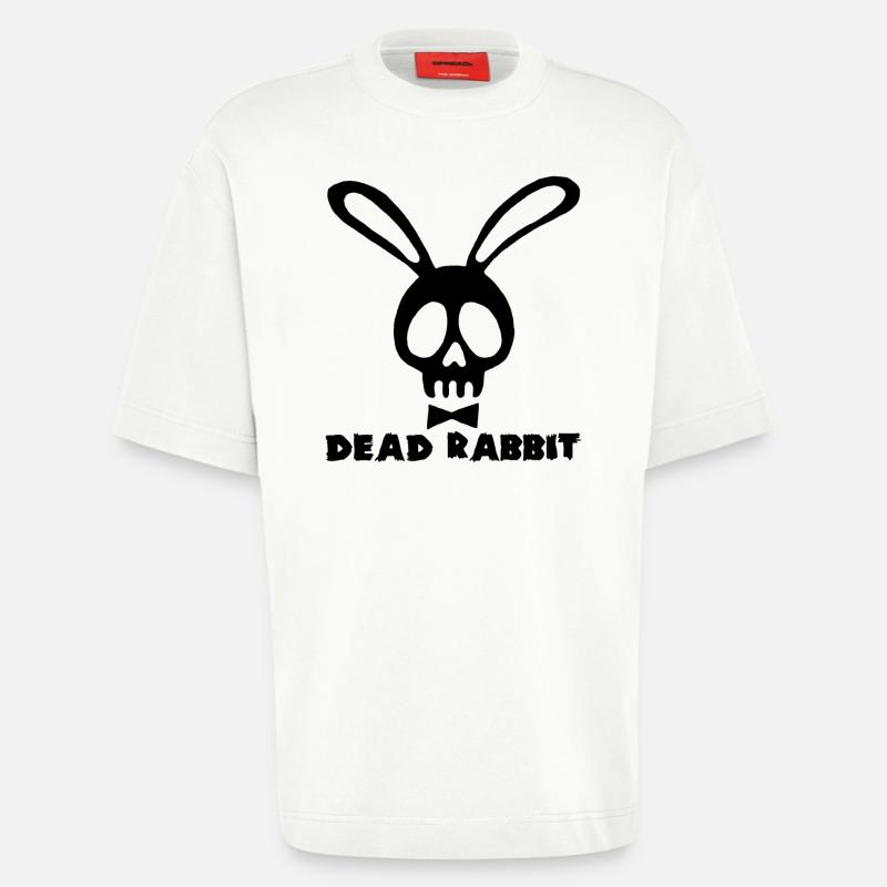 Hase kopf des Todes schwarz - Heavyweight T-Shirt - made by SPREAD  - OFF WHITE