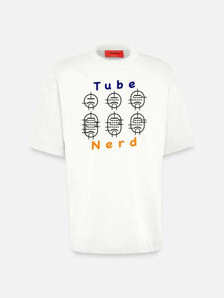 Vacuum Tube Nerd - Heavyweight T-Shirt - made by SPREAD  - OFF WHITE