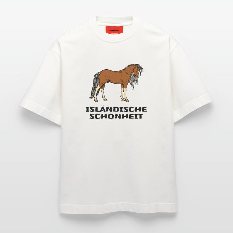 Isländer Pferde Statement Islandpferde Pferdenarr Heavyweight T-Shirt - made by SPREAD 